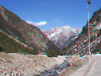 Stubai - at the bottom station of funicular to the Glacier