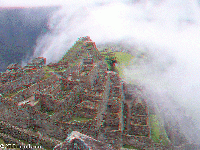 Peru - Machu Picchu - in the morning fog