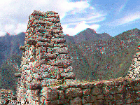 Peru - Machu Picchu - inside the ruins