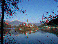 Slovinsko - Bled - okolo jezera Blejsko jezero
