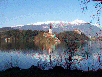 Slovinsko - Bled - okolo jezera Blejsko jezero