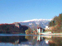 Slovinsko - Bled - okolo jezera Blejsko jezero