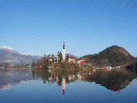 Slovinsko - Bled - okolo jezera Blejsko jezero