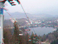 Slovinsko - Bled - pohledy z vrchu Stra�a