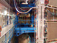 Switzerland - CERN - view to particle detector CMS