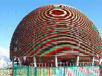 Switzerland - CERN (European Organization for Nuclear Research) - Entrance and conference building