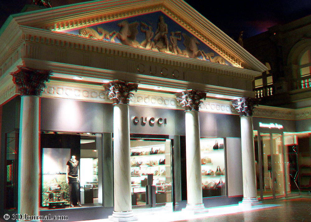 Las Vegas - luxusní obchod Gucci uvnitř hotelu Cesar Palace