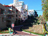 San Francisco - klikat� ulice Lombard street