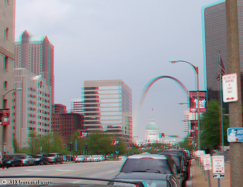 3D photo St. Louis Streets of the city