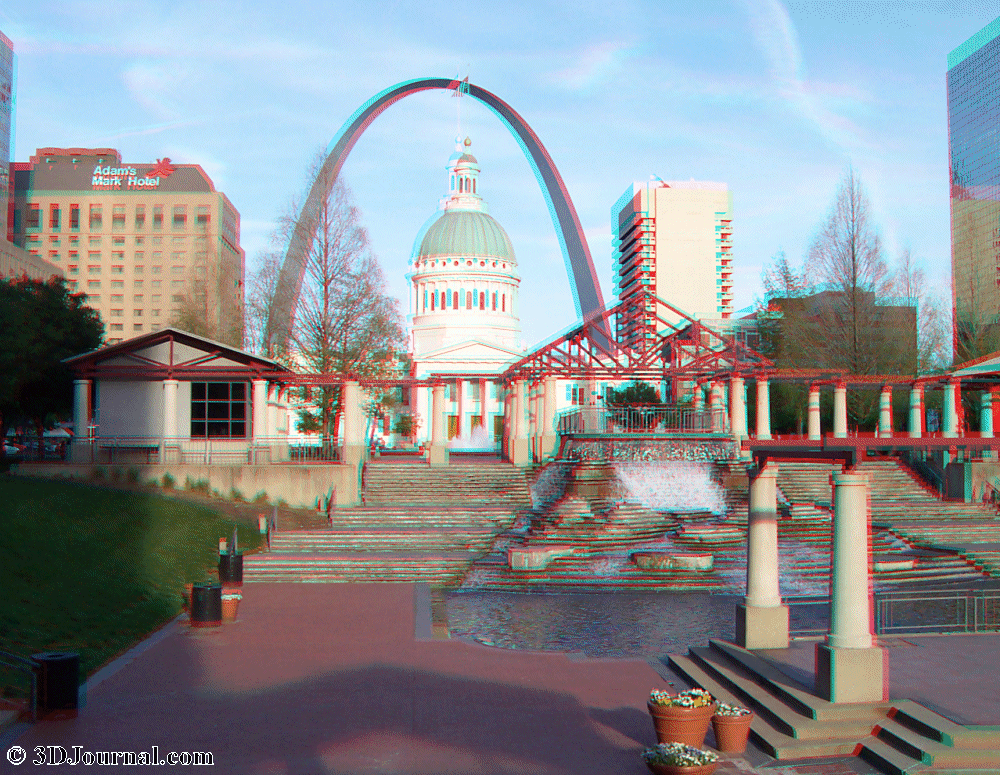 St. Louis - Kiener Plaza a Gateway Arch