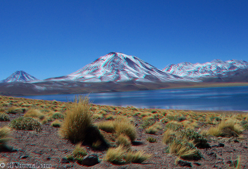 Chile - Laguny poblíž San Pedro de Atacama - v rezervaci Los Flamencos